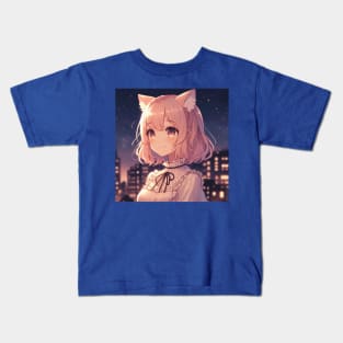 Lo-Fi Catgirl Kids T-Shirt